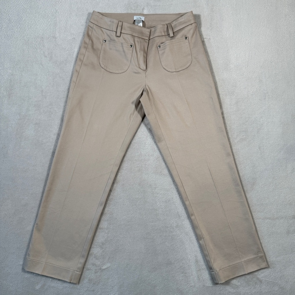 Vintage Cache Pants Womens 2 Beige Capri Y2K NWT